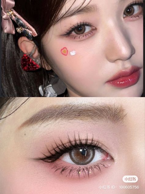 Idol Makeup, Pop Makeup, Makeup Life Hacks, Asian Makeup Looks, Show Makeup, Girly Makeup, Subtle Makeup, Doll Eye Makeup, Korean Eye Makeup