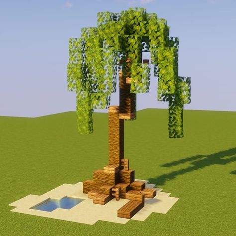 Palm Tree | Posting A Custom Tree A Day! • Check out all 9 unique custom trees on my channel @WalkTheWaffle • • • Tags: #minecraft#minecraftbuilds #minecraftarchitecture#minecraftbuilding#minecraftart#minecrafttutorial#minecraftbuildingtutorial Decorating Ideas Minecraft, Minecraft Gardens, Tree House Minecraft, Minecraft Desert House, Simple Minecraft Builds, Palm Tree House, Garden Minecraft, Minecraft Beach House, Minecraft Tree