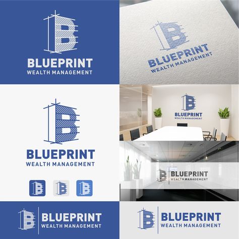 Blueprint Logo Design, Blueprint Logo, Stage Concept, Icf Home, Degree Logo, Engineering Logo, Personal Logo Design, Business Fonts, Architecture Logo