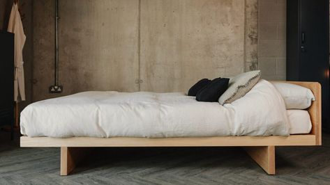 Futon Bed Bases | Handmade Bed Collection | Natural Bed Company Minimalist Bed Frames, Amsterdam Flat, Olive Bed, Japanese Bed Frame, Low Beds, Japanese Style Bed, Japanese Style Bedroom, Room 101, Minimalist Bed Frame