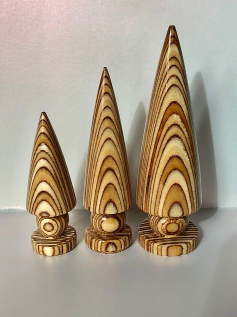 Wooden Tree Set - Etsy Canada Lathe Projects Woodturning, Workshop Inspiration, Scrap Wood Art, Metal Lathe Projects, Wood Inspiration, Mantel Piece, Wood Christmas Decorations, Laser Cut Wood Crafts, Everyday Prayers