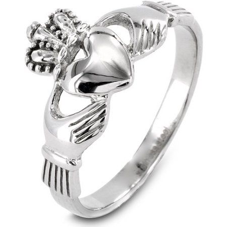 Coastal Jewelry, Irish Ring Claddagh, Irish Claddagh, Claddagh Ring, Celtic Wedding Rings, Claddagh Rings, Stainless Steel Rings, Polish Jewelry, Steel Ring