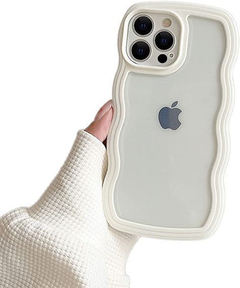 Ownest Compatible avec Coque iPhone 13 Pro Max, Curly Simple Wave Aesthetic Cute Femme Fille Homme Etui Mignon Transparente Protection Antichoc Silicone TPU Case pour iPhone 13 Pro Max- Blanc Transparent Aesthetic, Girl Iphone Cases, Cool Cases, Iphone Pro, Aesthetic Phone Case, White Iphone, Wave Design, Cat Care, Laptop Accessories