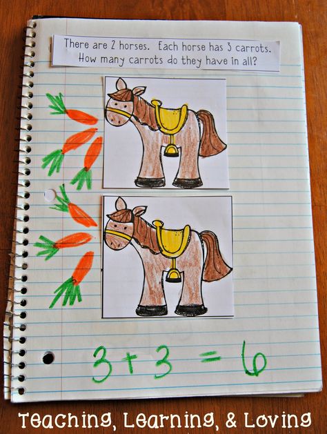 Interactive Math Journals Kindergarten, Maths Stations, Kindergarten Mathematics, Math Journals Kindergarten, Kindergarten Journals, Math Journal Prompts, Math Story Problems, Interactive Math Journals, Preschool Journals