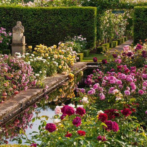 The Secret Garden of My Soul Core Aesthetics, Aesthetic Image, Formal Garden, Grey Gardens, David Austin Roses, Garden Cottage, English Garden, Nature Aesthetic, Flowers Nature