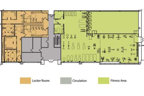 DE MEZA Architecture, Interior Design: Fitness Center Project Fitness Center Design Architecture, Fitness Center Design Plan, Fitness Center Floor Plan, Gym Plan Architecture, Gym Architecture Design, Wellness Center Design, Toilet Plan, Gym Architecture, Fitness Center Design