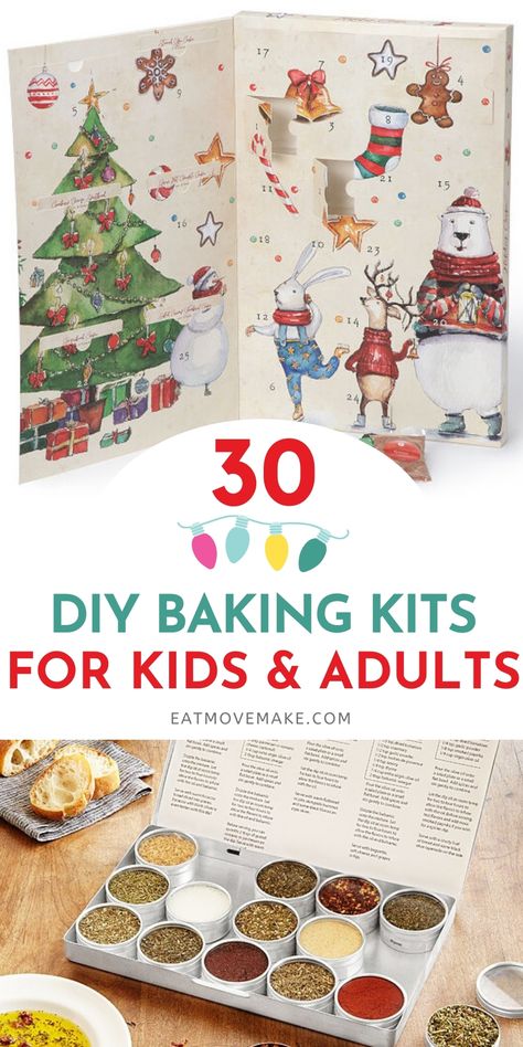 Baking Kits For Kids, Cooking Gifts Basket, Baking Kit Gift, Meal Kits Diy, Kids Baking Kit, Baking Basket, Baking Kits, Childrens Baking, Cooking Kit