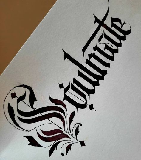 Calligraphy Writing Styles, Gothic Calligraphy, Tattoo Lettering Alphabet, Traditional Tattoo Designs, Tattoo Lettering Design, Gothic Lettering, Lettering Styles Alphabet, Tattoo Lettering Styles, Calligraphy Lessons