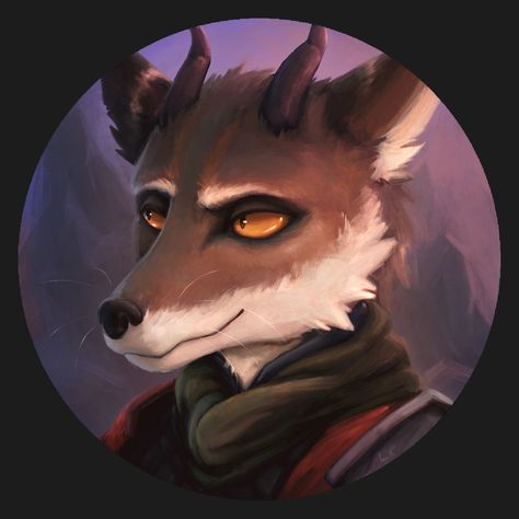 ArtStation - Dnd Arcanaloth character portrait Dnd Characters, Character Portraits, Character Art, Art