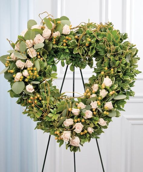 Floral Sprays, Wreaths, Crosses & Hearts for the Funeral | Flowerama San Antonio Diy Sympathy Flower Arrangements, Memorial Flowers Arrangements, Expressing Sympathy, Curly Willow Branches, Sympathy Arrangements, Grave Flowers, Greenery Arrangements, Flower Arrangement Designs, Curly Willow