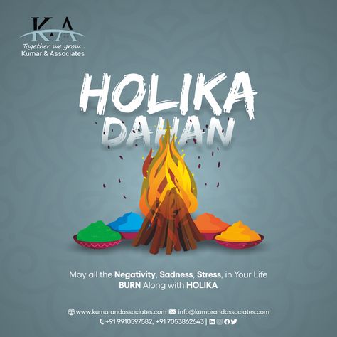 May the fire of Holika Dahan purify your heart and bring colours of joy to your life. Kumar & Associates wishes a Happy Holika Dahan with tremendous joy and peace to you and your loved ones. #KumarandAssociates #Holika #Simhika #HolikaDahan #HolikaDahan2022 #holi #Holi2022 #traditional #ritual #fire #colour #colourfestival #indianfestival #festival #happyholi #holicelebration #holifestival #happyholi2022 Happy Holika Dahan, Holika Dahan, Holi Celebration, Joy And Peace, Holi Festival, Happy Holi, Indian Festivals, The Fire, Loved Ones