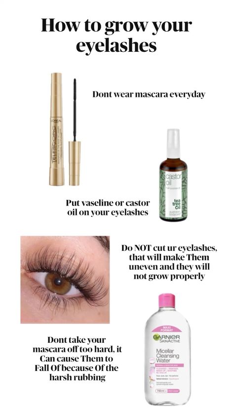 How to grow your eyelashes Grow Lashes Naturally, Grow Eyelashes Naturally, Longer Eyelashes Naturally, Grow Your Eyelashes, Make Eyelashes Grow, Best Lash Serum, Get Long Eyelashes, Diy Serum, Grow Lashes