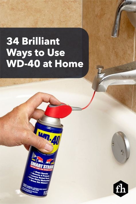 Wd 40 Uses, House Maintenance, Frugal Habits, Diy Handyman, Handy Tools, Handy Woman, House Tips, Astuces Diy, Wd 40