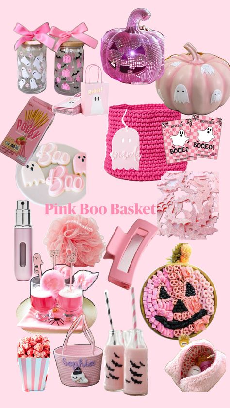 Pink Boo Basket, Girly Boo Basket, Halloween Gift for Girls, Children’s Halloween Gift, Boo Basket for Kids, Pink Girly Halloween Boo Basket, Girlfriend Boo Basket Boo Basket Ideas For Girlfriend, Halloween Boo Basket, Boo Baskets, Girly Halloween, Boo Basket, Gift For Girls, Halloween Boo, Halloween Gift, Gifts For Girls