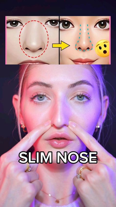 you learn about beauty nose and how to shape it up Face Massage Tutorial, Slim Nose, Face Massage Techniques, Facial Routine Skincare, Facial Massage Routine, Face Yoga Facial Exercises, Facial Routines, Face Skin Care Routine, Slimmer Face