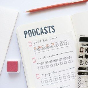 Podcast Tracker, Planner Tips, Passion Planner, Bullet Journal Inspo, Life Organization, Note To Self, Another One, Book Journal, Podcast