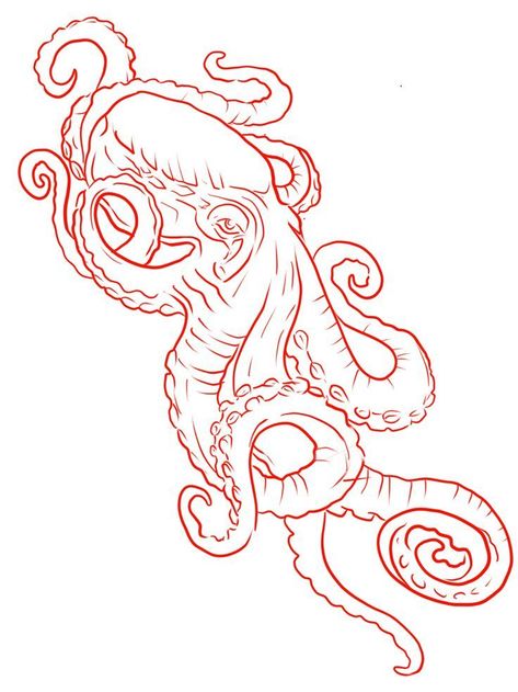 #tattoo #tattoos #inked #tattooart #tattooed #tattooideas #tattoodesign #tattooinspiration #tattoosleeve #tattooflash #inkedgirls #tattooedwomen  #InkLaughs  #TattooFails Tattoo Designs Octopus, Octopus Outline, Tato Flash, Octopus Tattoo Sleeve, Kraken Tattoo, Octopus Drawing, Octopus Tattoo Design, Card Tattoo Designs, Tattoo Design Tattoo