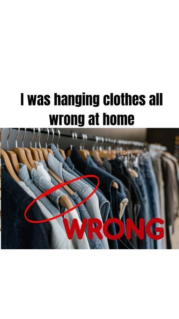 Home Hacks 🏡 on Instagram: "Follow 👉 @ez.homehacks for more helpful tips like this one! I was hanging clothes all wrong at home #hanging #homehacks #diyhack #ezhomehacks" How To Move Clothes On Hangers, How To Hang Shorts On A Hanger, Hanging Clothes Hacks, Clothes Hanging Hacks, How To Hang Hoodies, How To Hang Shorts, Ways To Hang Clothes, Moving Hanging Clothes, Folding Hacks