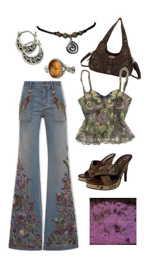 Earthy Outfit Aesthetics, Mazzy Star Inspired Outfit, Fleetwood Mac Outfit Ideas, Aquarius Rising Style, Libra Venus Style Aesthetic, Mazzy Star Outfit, Saturn Outfit, Whimsigoth Outfits Casual, Aquarius Outfits