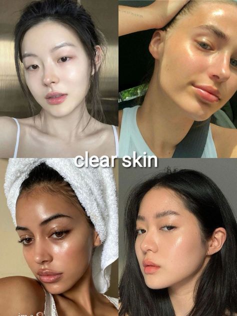 Face Insecurities, Clear Glowing Skin, Clear Skin Tips, Perfect Skin Care Routine, Beauty Goals, Pretty Skin, No Makeup, روتين العناية بالبشرة, Beauty Skin Care Routine