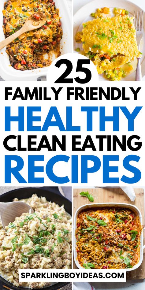Embark on a journey of wellness with our clean eating recipes. Dive into our easy healthy family meal ideas, featuring easy healthy family dinners that everyone will love. From healthy instant pot recipes, and crockpot recipes to other healthy one pot recipes, there is a variety of nutritious family-friendly meals. Discover kid-friendly healthy meals that are as delicious as they are wholesome. Our simple clean eating healthy dinner recipes are budget-friendly and ideal for meal planning. Essen, Easy Healthy Family Dinners, Simple Clean Eating, Healthy Dinners For Kids, Clean Dinner Recipes, Healthy Kid Friendly Meals, Dinner Recipes Healthy Family, Easy Clean Eating Recipes, Quick Healthy Dinner