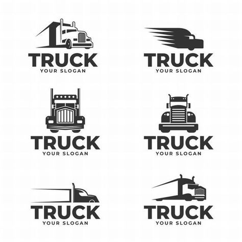 Trucking Company Logo, Trucking Logo, Logistics Logo, Business Card Design Black, Truck Icon, Print Design Template, Brochure Inspiration, Graphic Kit, Creative Brochure