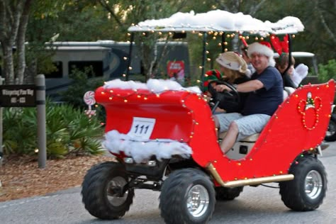 Golf Cart Christmas Parade Ideas, Christmas Golf Cart Decorations, Golf Cart Christmas Parade, Golf Cart Parade Ideas, Christmas Golf Cart, Golf Cart Decorating Ideas, Cart Decorating Ideas, Christmas Parade Ideas, Golf Cart Parade