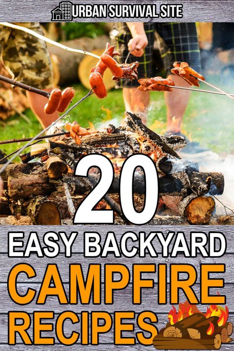 Essen, Campfire Potatoes, Campfire Pizza, Backyard Campfire, How To Cook Hamburgers, Campfire Recipes, Cooking Over Fire, Campfire Desserts, Fire Pit Cooking