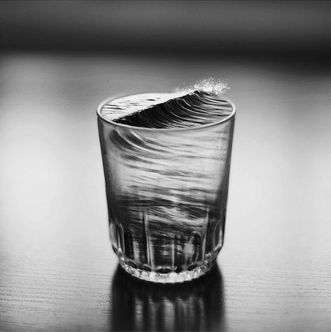 Silvia Gravs Strange and Surreal Black & White Photo Manipulations Scary Photos, Double Exposition, Surreal Photos, Surrealism Photography, Conceptual Photography, Water Glass, Digital Art Illustration, Black White Photos, Abstract Photography