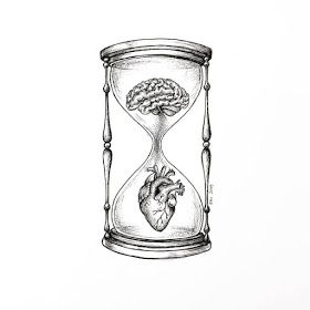 Brain Drawings, Drawing Brain, Brain Drawing, Brain Tattoo, Heart And Brain, 심플한 그림, Hourglass Tattoo, Brain Art, Lip Tattoos