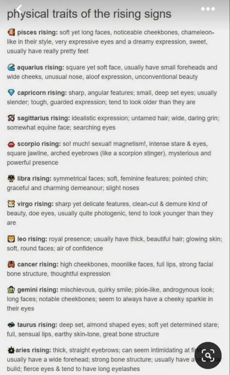 Rising Signs Appearance, Capricorn Rising Appearance, Taurus Rising Appearance, Pisces Rising Appearance, Aquarius Rising Appearance, Rising Sign Appearance, Astro Observations, Cap Rising, Venus Leo