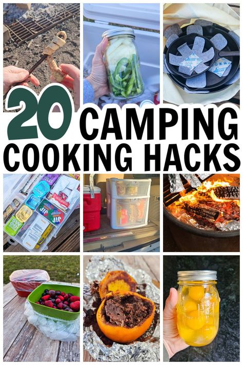 Make camp cooking way easier with these camping ideas to save time, space and clean up. Tricks to use while camping in your camp kitchen that every camper should know. Camping Essentials List, Camping Hacks Food, Camping Hacks Diy, Easy Camping Meals, Food Ideas Summer, Lake Food Ideas, Summer Corn Salad, Boat Food, Lake Food