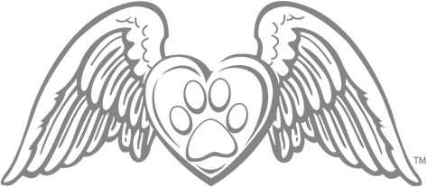 Coloring Pages Puppy, Tattoo With Wings, Angle Wing Tattoos, Dog Outline Tattoo, Paw Print Clip Art, Dog Paw Drawing, Paw Stencil, Wolf Paw Print, Pet Memorial Tattoo