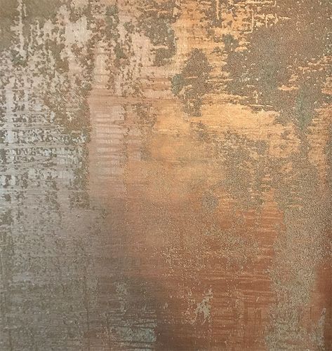 Glass Bead Gel over Copper Metallic Paint, both products by Golden Paintworks | This is a closeup of a gorgeous textured and shimmery wall decorative paint finish by artist and muralist Jess Kollar of Jess Artistic Designs | Copper Surface Finish Faux Finishes For Walls, Faux Painting Walls, Metallic Paint Walls, Wall Painting Techniques, Distressed Walls, Texture Inspiration, Faux Painting, Paint Effects, Interior Wall Design