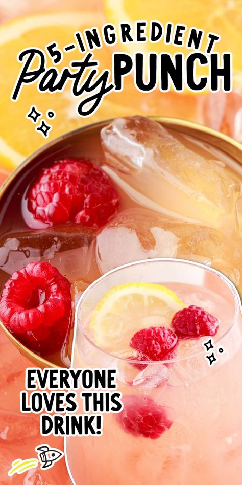 Add a bowl of this party punch to your next event, and we guarantee the sweet and fizzy drink will disappear fast. Superbowl Party Drinks Non Alcoholic, Super Bowl Drinks Alcoholic Punch Recipes, Beverage Dispenser Recipes Nonalcoholic, Margarita Punch Bowl, Punch Bowl Punch Recipes, Yummy Punch Recipes Non Alcoholic, Superbowl Nonalcoholic Drinks, Punch Bowl Drinks Non Alcoholic, Spiked Punch Bowl Recipes