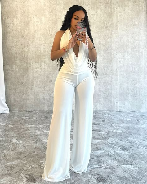 Cowl Neck Jumpsuit, Holiday Jumpsuit, Mesh Jumpsuit, 2piece Outfits, Elegant Outfit Classy, Clueless Outfits, Casual Day Dresses, Wedding Dresses Strapless, Classy Casual Outfits