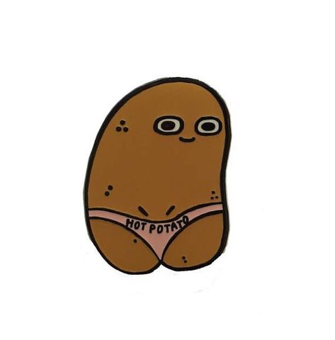 Funny Wierd, Potato Tattoo, Potato Drawing, Potato Puns, Peace Sign Art Hippie, Potato Funny, Kawaii Potato, Hot Potato, Cute Potato