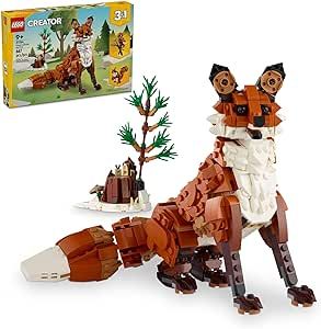 LEGO Creator 3 in 1 Forest Animals: Red Fox Toy, Transforms to Owl Toy Figure or to Squirrel Toy, Woodland Figures Set, Play and Display Gift Idea for Boys and Girls Ages 9 Years Old and Up, 31154 Acorn Gifts, Red Owl, Building Toys For Kids, Lego Animals, Fox Toys, Kids Gift Guide, Lego Creator, Kids Adventure, Building For Kids