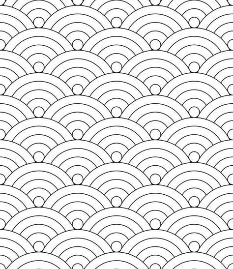 Wave seamless patterns vector. 2034326 Vector Art at Vecteezy Geometric Patterns Drawing, Japanese Quilt Patterns, Circle Abstract, Textile Prints Design, Batik Pattern, Paper Patterns, Abstract Waves, Mandala Design Art, Pattern Images