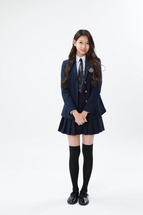 Korean School Uniform Outfits, Modest School Uniform, Kpop Uniform, Korean School Aesthetic, Korean Uniform School, Korean School Outfits, University Wardrobe, School Uniform Uk, Korean Uniform