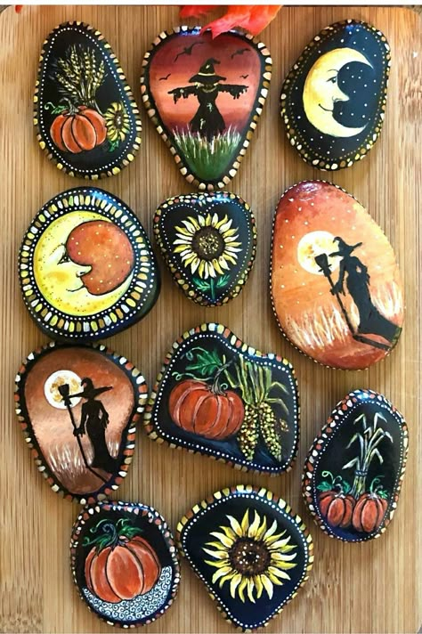 #pumpkincarving, #halloweenpumpkins, #pumpkinart, #halloweendecor, #spookypumpkins, #halloween2023, #creativehalloween, #pumpkindecor, #halloweeninspiration, #carvingideas Fall Stone Painting, Halloween Pebble Painting, Apple Rock Painting, Rock Painting Fall Ideas, Painted Rocks For Fall, Autumn Rock Painting Ideas, Halloween Painted Rocks Ideas Easy, Thanksgiving Rock Painting Ideas, Halloween Painted Rocks Ideas