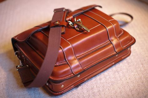 Skytop's Pullman Briefcase: Saddleback toughness with extra class? | Styleforum Saddleback Leather, Pull The Trigger, Rugged Men, Saddle Leather, Camera Case, My Thoughts, Custom Case, New Product, Satchel