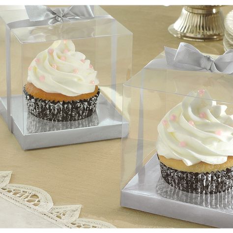 Cupcake Box Cupcake Favor Boxes, Individual Cupcake Boxes, Cupcake Favors, Cupcake Packaging, Wedding Cake Boxes, Individual Cakes, Cake Boxes, Cupcake Holder, Cupcake Boxes