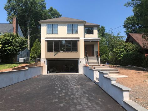 Garage Under House, Garage Entrance, Raised House, Dug Out, Three Car Garage, Garage Design, The Basement, Moving House, The Garage