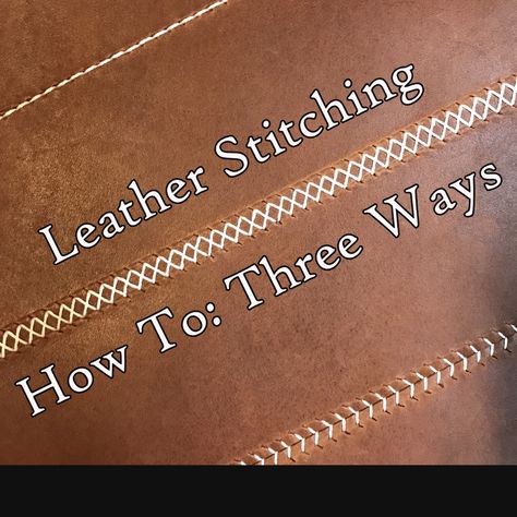 Western Diy, Leather Techniques, Leather Working Projects, Leather Tutorial, How To Make Leather, Leatherworking Tools, Leather Working Patterns, Diy Leather Projects, Baseball Stitch