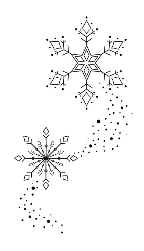 Half Snowflake Tattoo, Fine Line Snowflake Tattoo, Snowflake Drawing Art, Snowflake Tattoo Design, Laser Games, Snow Flake Pattern, Frozen Tattoo, Drawing Snow, Art Tattoo Ideas