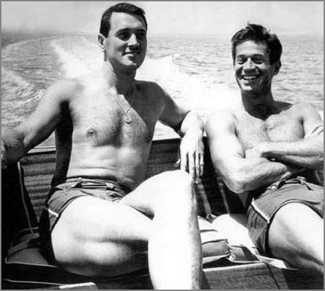 Homo History: Rock Hudson, Gay Icon Tab Hunter, Gay History, Montgomery Clift, Tyrone Power, Anthony Perkins, Rock Hudson, Silent Film Stars, Cary Grant, Ricky Martin