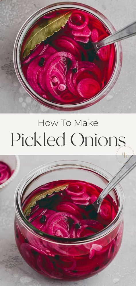 Best Pickled Red Onion Recipe, Onion Pickle Recipe, Make Pickled Red Onions, Pickle Vegetables, Pickled Red Onions Recipe, Pickle Onions Recipe, Pickled Vegetables Recipe, Red Onion Recipes, Quick Pickled Red Onions