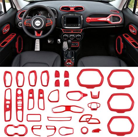 Jeep Renegade Interior, Amazon Favs, 2015 Jeep Renegade, Jeep Wrangler Accessories, Wrangler Accessories, Girly Car, Car Essentials, Jeep Accessories, Arduino Projects