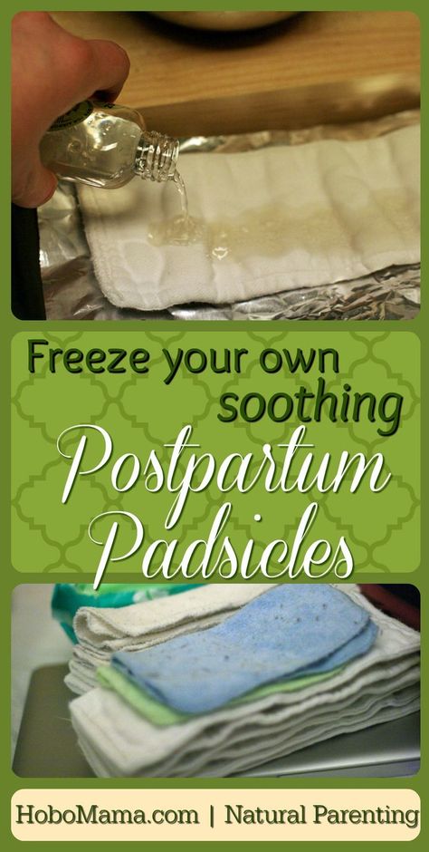 Make your own DIY frozen postpartum pads for soothing relief after you've given birth to baby. They use just a few natural ingredients to promote quick healing! >> HoboMama.com Postpartum Pads, Natural Birthing, 4th Trimester, Pregnancy Labor, Water Birth, Getting Ready For Baby, Natural Pregnancy, Natural Parenting, Baby Prep